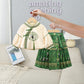 Robe pour fille, style national, ensemble deux pièces pour enfant, jupe à tête de cheval