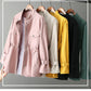 Loose standing collar waist jacket