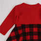Robe à carreaux rouge pour fille, nouvelle fête de Noël