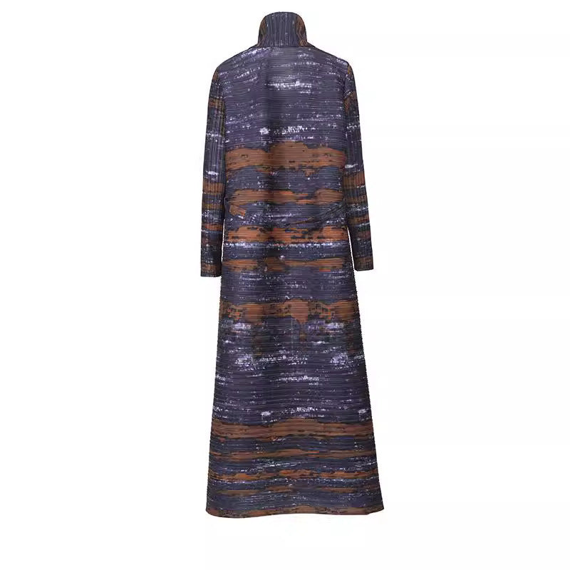 Robe imprimée Cape Cardigan pour femme