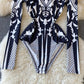 Slim Fit Stand-up Collar Bottoming One Piece