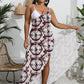Plus Size Women's Non-positioning Printed One-piece Beach Dress