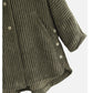 New Style Loose Plus Size Retro Corduroy Coat