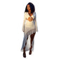 Women's Chest-wrapped Long Sleeve V-neck Lace-up Long Dress