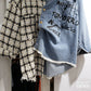 Design Sense Denim Jacket Female Hong Kong Flavor Retro Loose Casual Small Fragrance Top