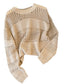 Stylish Loose Crewneck Knitted Top