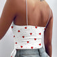 White Love Sling Drawstring Top