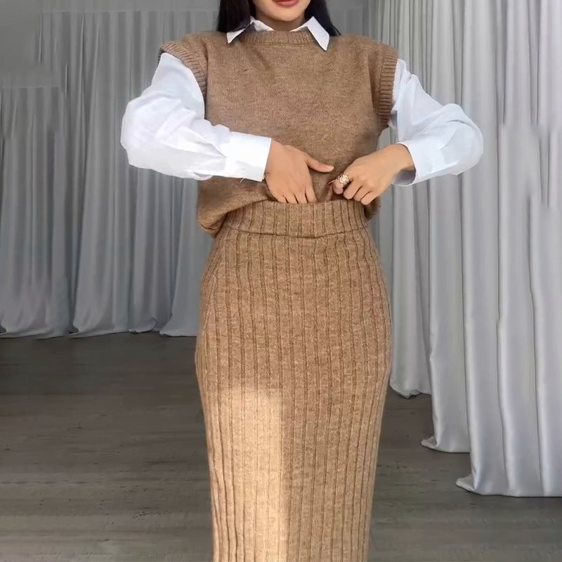 Women's Slimming Dress Two-piece Suit