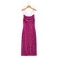 Women's Fashion Stylish Sequin Strap Long Slim Dress