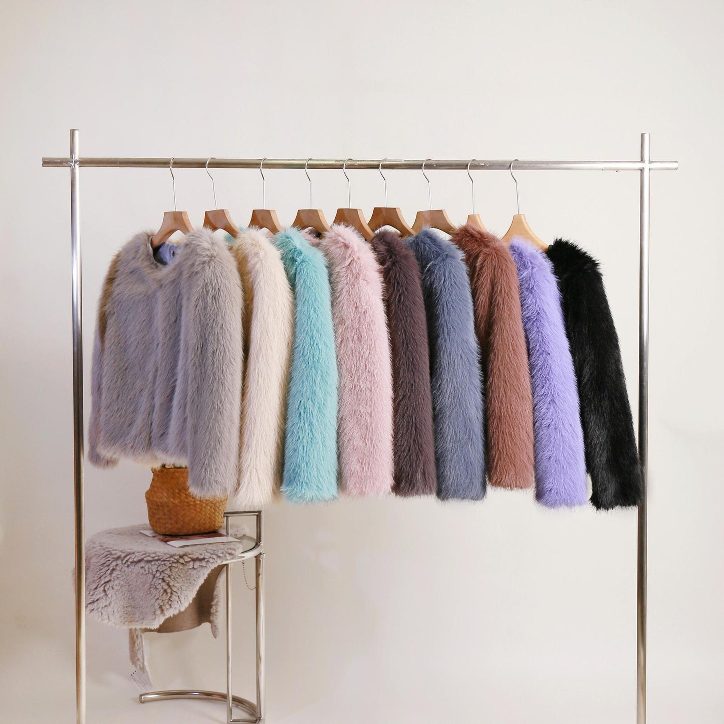 Manteau court uni pour femme, automne et hiver