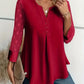 Mesh Sleeves Button Shirt For Women Spring And Summer
