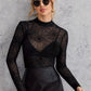 Mesh Bottoming Shirt Thin See-throughFlattering Top For Women