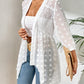 Polka Dot Open Front Coat