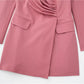 Folding Suit Jacket Dress Woman