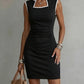 Comfortable Solid-Colored Sleeveless Dress