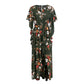 Printed Long Dress Womens Slit Dress Sale