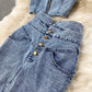 Short Camisole High Waist Denim Skirt
