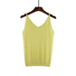 V-neck suspender knitted glitter vest