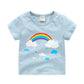 T-shirt d'été imprimé dessin animé pour enfants