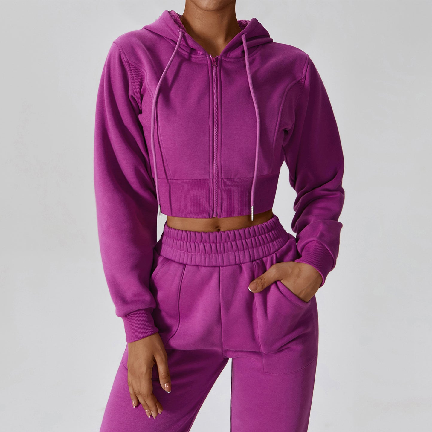 Loose Long Sleeve Sweatershirt Coat For Women