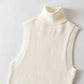 New European and American slim-fitting high-neck thick knitted T-shirt