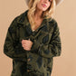 Women's Fashion Vintage Plush Lapel Long Sleeve Jacket Coat