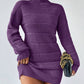 European And American Autumn And Winter Half-high Collar Knitwear Dress