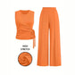 Casual Sleeveless Set Lazy Style Women's Suit