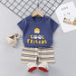 Ensemble d'été à manches courtes pour enfants en pur coton