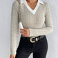 Fashion Women's Simple Knitting Bottoming Shirt