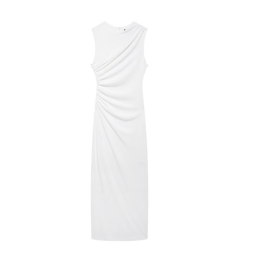 Robe jupe midi décontractée sans manches