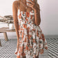 Women's Summer New Holiday Style Printed Sling Bohemian Dress