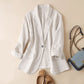 Threequarter Sleeve Cotton And Linen New Spring And Summer Allmatch Ladies Suit
