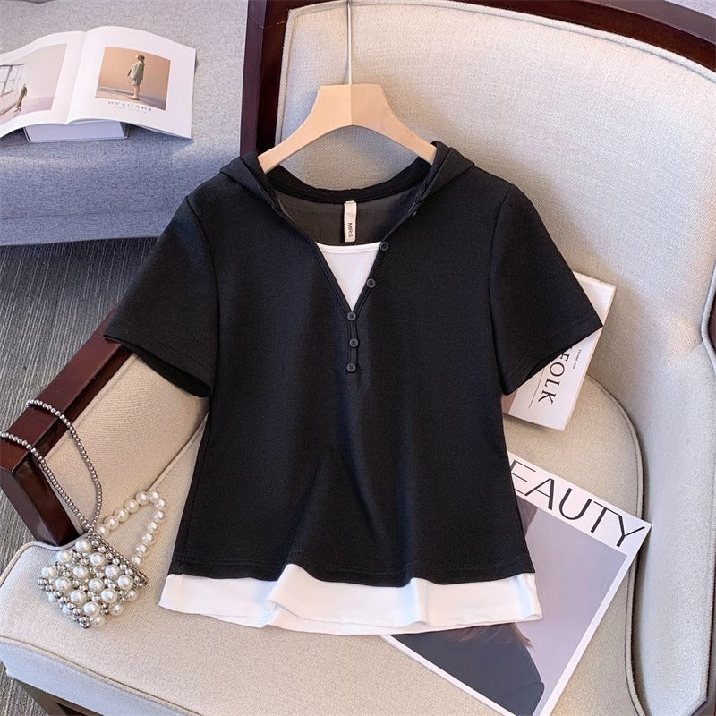 Stylish Comfortable Casual Short-sleeve Two-piece Set