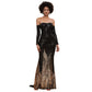 Robe de soirée tube et épaules dénudées