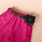 Design Short-sleeved T-shirt Denim Shorts Belt