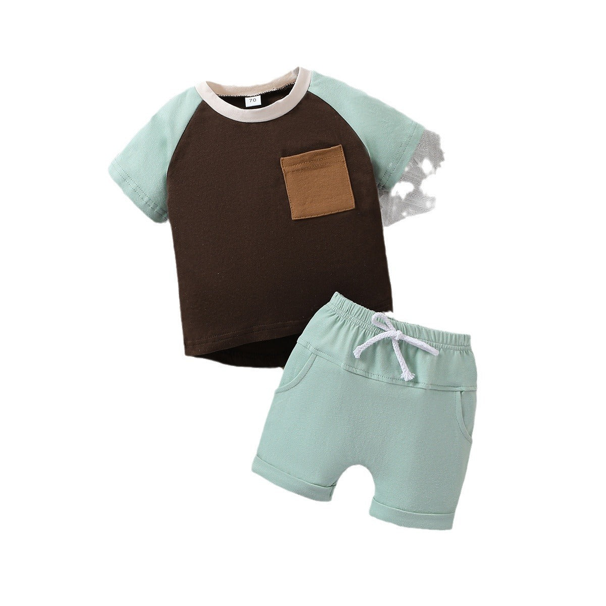 Round Neck Short-sleeved T-shirt Shoulder Oversleeve