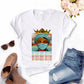 The most beautiful nurse head print short sleeve