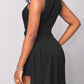 Solid Color Sleeveless Lapel High Waist Slim Women's Cat Suit