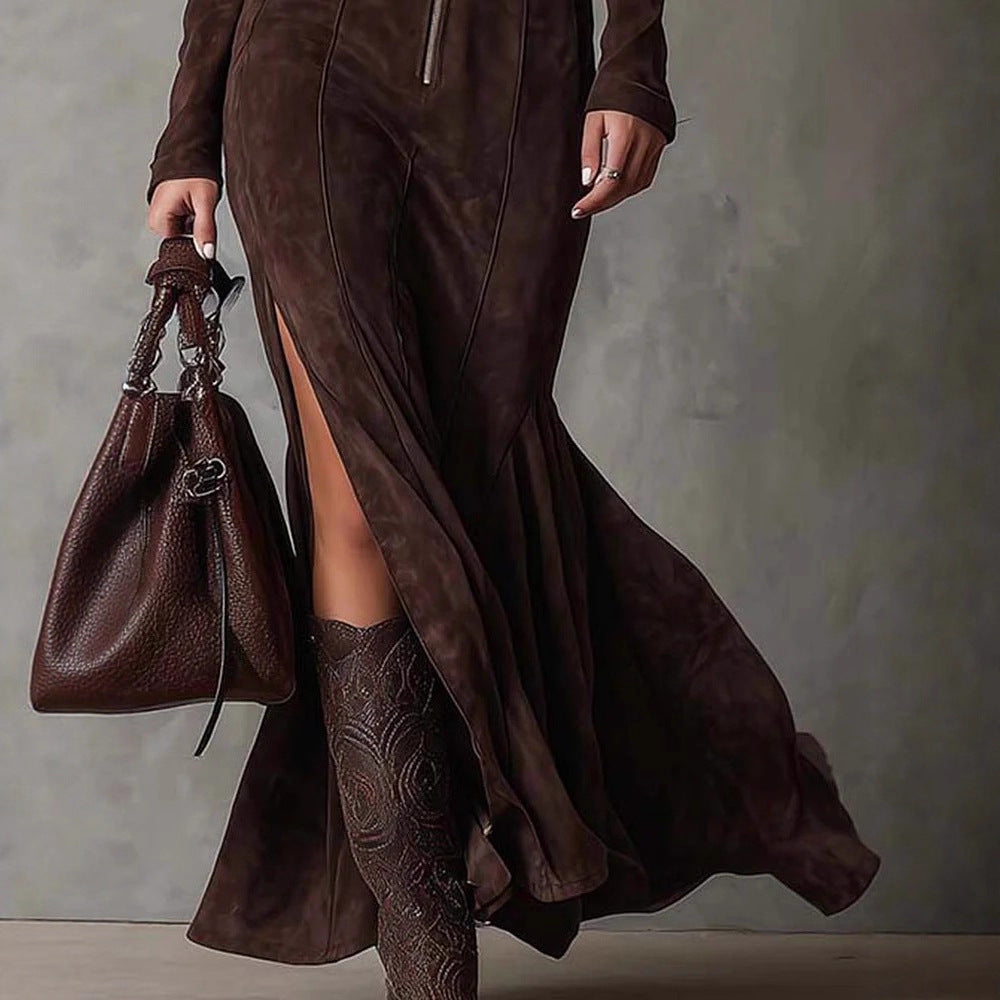 Fashionable New Elegant Zipper Women's Dress