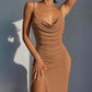 Robe longue en tricot pour femme, style décontracté et tempérament