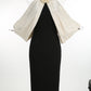 Black Senior Backless Bandage Sheath Off-the-shoulder Dress