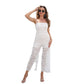 Summer Suspender Jumpsuit No Belt Trousers Wide Tube Type