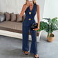 Simple-style Vest And Straight-leg Pants Womens Summer Two-piece Set