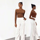 Autumn And Winter New Y2K Slim-fitting Off-shoulder Long-sleeved Jumpsuit