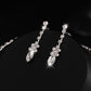 Zircon Necklace And Earrings Set