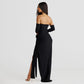 Personalized Solid Color Oversleeve Tube Top Split Skirt Suit