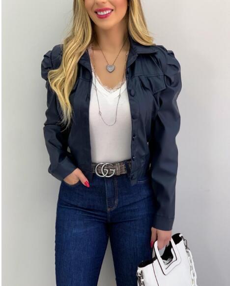 Fashionable Lapel Short Casual Cardigan Short Jacket