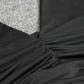 V-neck Halterneck Open-back Off-shoulder Simple Pleated Dress