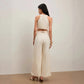 Women's Solid Color And V-neck Sleeveless Fashion Casual Jumpsuit